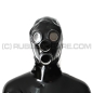 Preview: Delxue gasmask-zipper-hood HR-CH with 2 gasmask-threads and thread-cover - model PDF-D - immediately available in size L